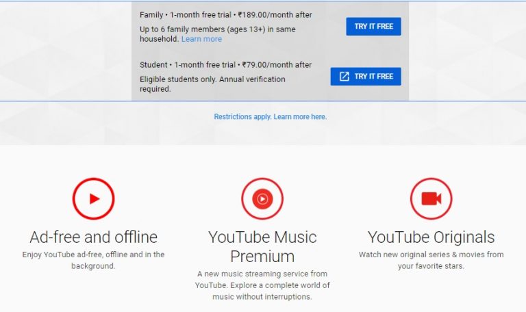 YouTube Announces Special Premium Plans For Students