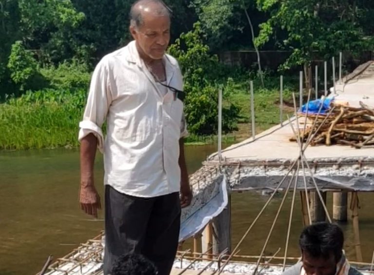 This Odisha Man Is Building A Bridge With His Pension Money