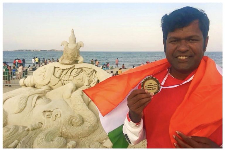 Sudarsan Pattnaik Wins People’s Choice Prize At US Sand Art Championship