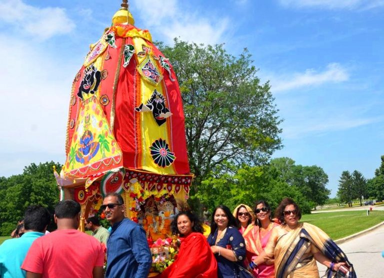 NROs Recreate Puri Fervour In Chicago Rath Yatra