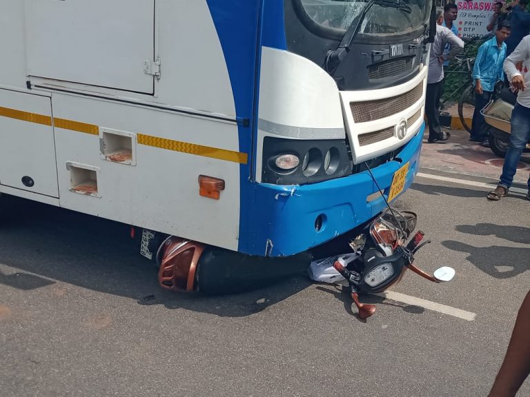 Elderly Man Injured In City Bus-Scooter Crash In Odisha Capital