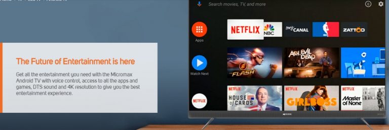 Micromax Launches Android TV With Google Assistant, Washing Machines