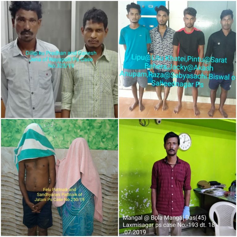 Nine Arrested, 43 Gram Brown Sugar Seized In Odisha Capital