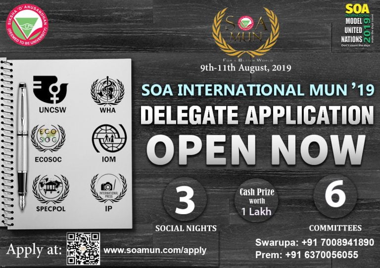Third International Edition Of SOA MUN From Aug 9