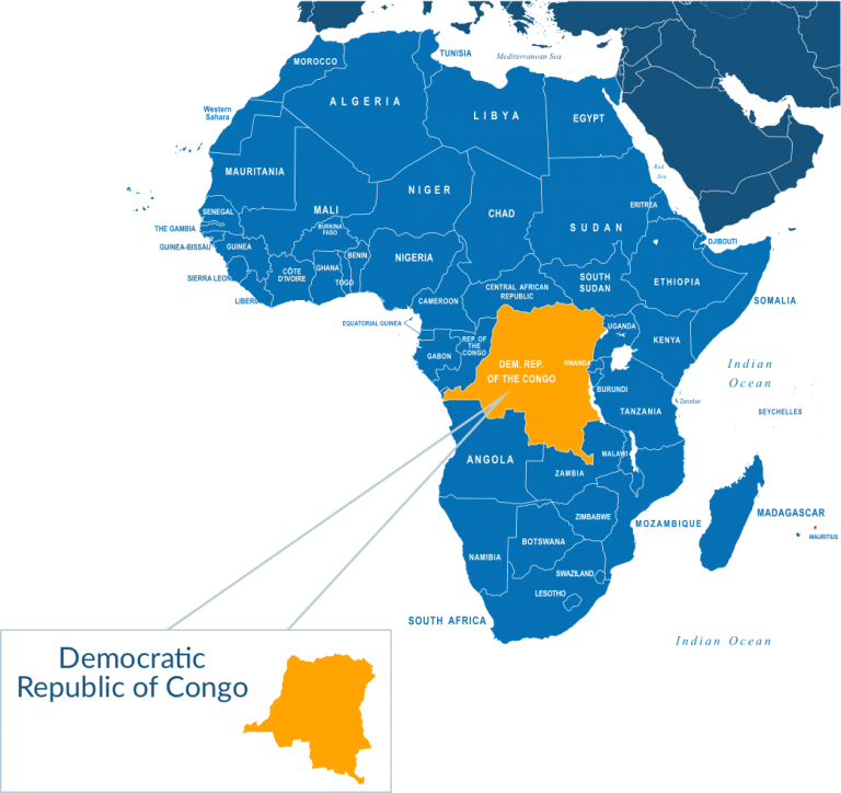 congo africa map