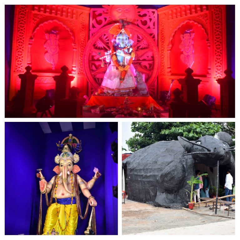 LORD OF WISDOM: Ganesh Puja being celebrated with religious fervour in Bhubaneswar on Monday. OB Photograph