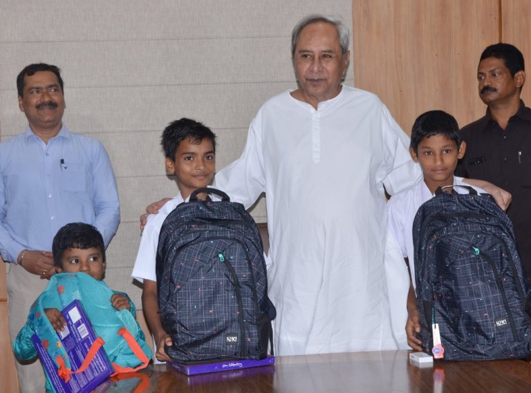 Odisha CM Felicitates Two Schoolboys For Bravery