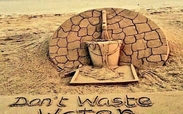 Puri Sand Art Sends Message To Save Water