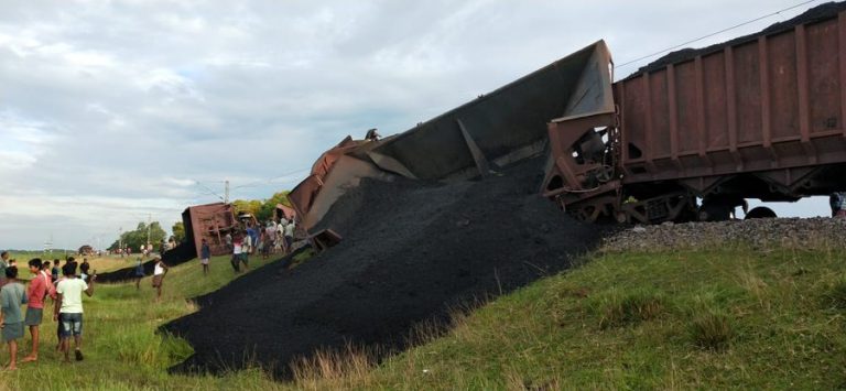 Goods Train Derails In Odisha’s Bhadrak