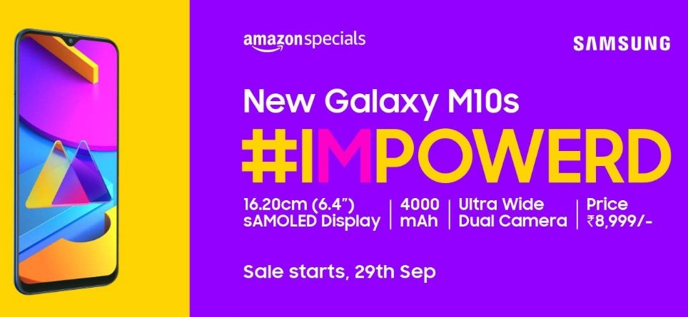 samsung m10s price india