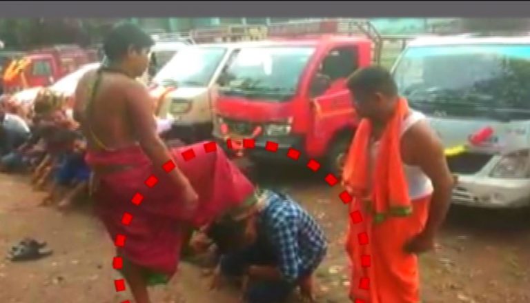 Banapur Priest Gets Flak For Using His Feet To Bless People