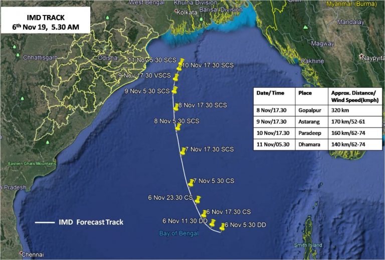 Cyclonic Storm To Have Less Impact On Odisha: IMD