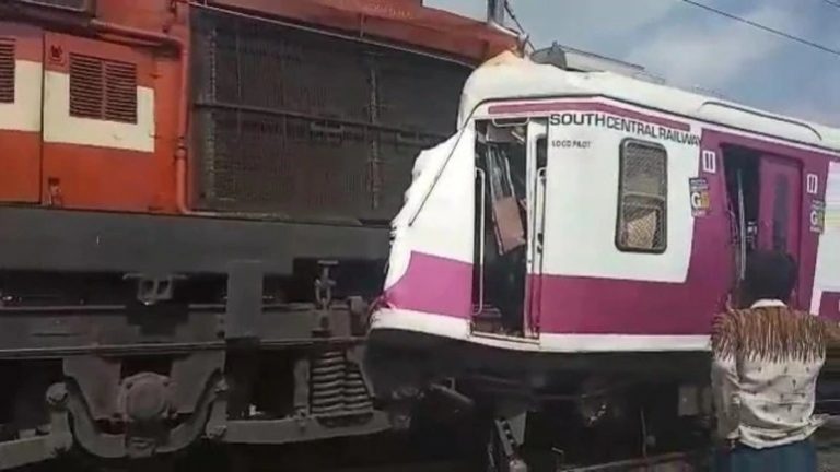 Two Trains Collide In Hyderabad, Several injured
