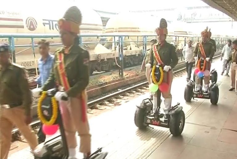Segway Patrolling System Introduced At Bhubaneswar Railway Station