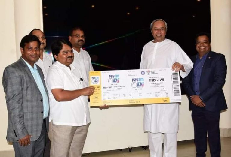 Odisha CM Buys Barabati ODI Ticket