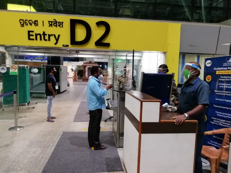 bhubaneswar airport corona