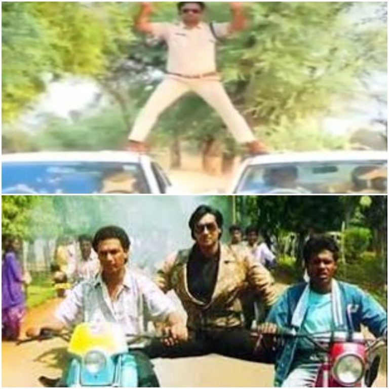 Ajay Devgn-like Stunt On Two Cars Draws Penalty For Cop In Madhya Pradesh