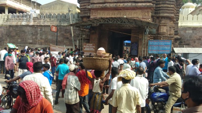 Sabitri Puja: Devotees Make Beeline Outside Jagannath Temple For Prasad