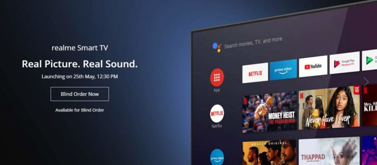 Realme To Launch TV In India; Announces ‘Blind Order’