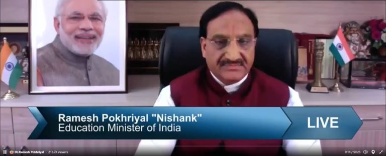 HRD Minister Exhorts Schools To Arrange For ‘Post Corona’ Classes Adhering To Social Distancing Norms