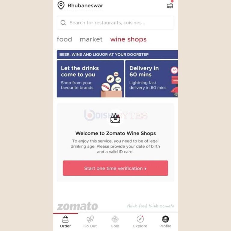 zomato alcohol delivery
