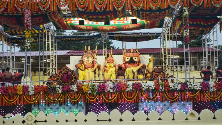 In Pictures: Divine Bath Of Sibling Deities At Puri Jagannath Temple