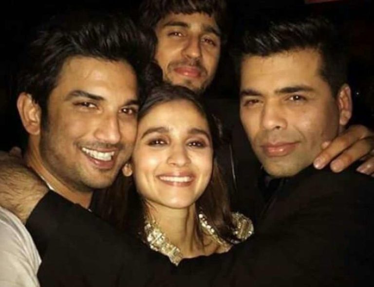 karan johar alia bhatt sushant singh rajput