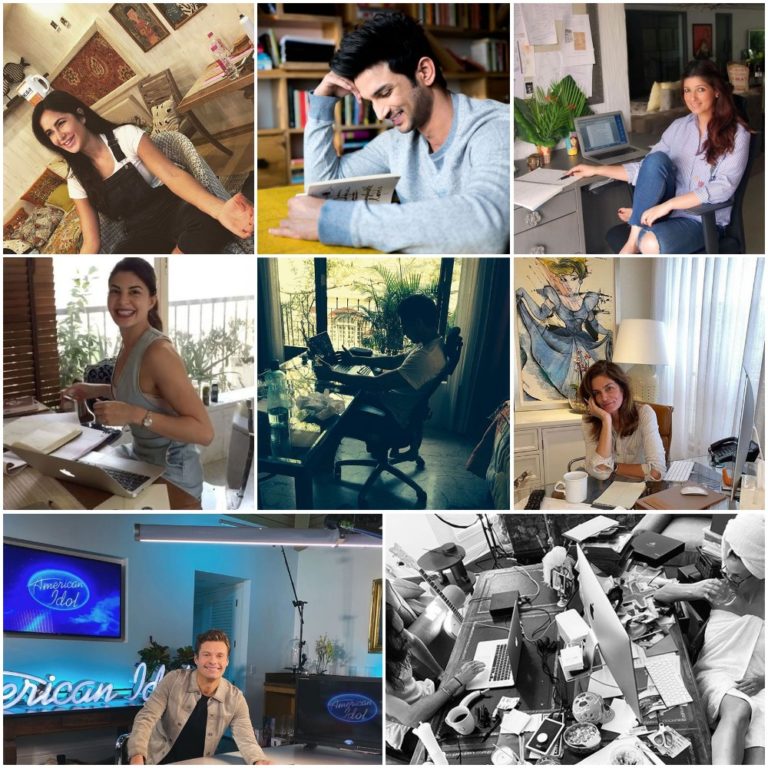 See How These Bollywood And Hollywood Stars Have Adjusted To ‘Work From Home’