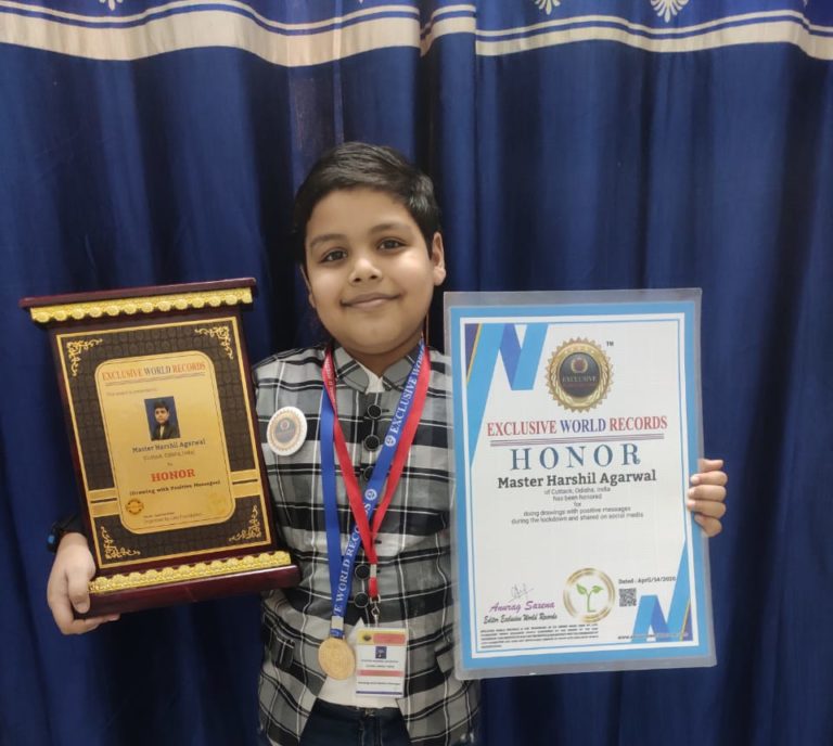 Cuttack Kid’s One-Off Drawings On COVID-19 Bring Laurels To Odisha