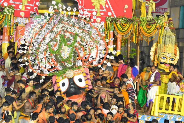 In Pictures: Rath Yatra Concludes With Niladri Bije Of Lord Jagannath & Siblings