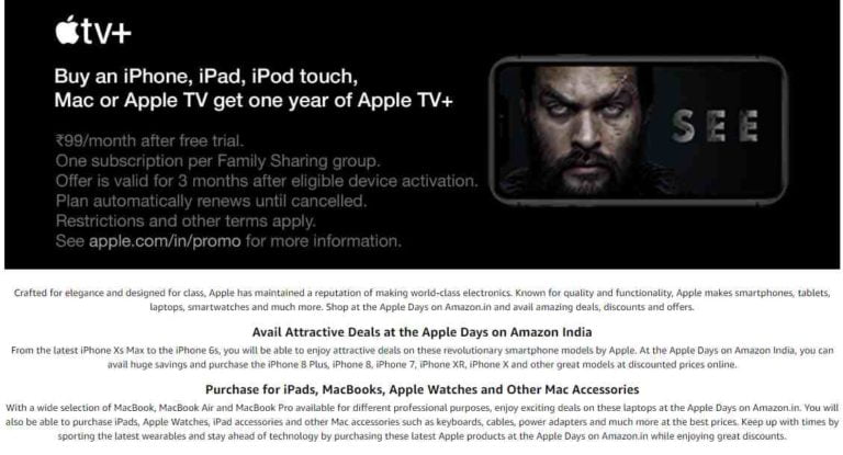 amazon apple sale