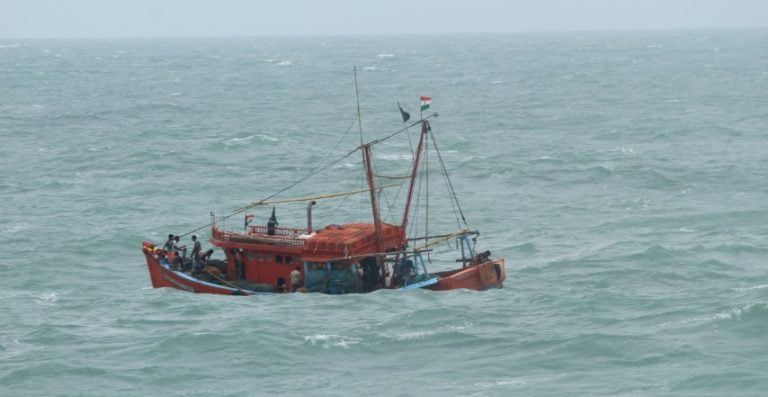 Indian Coast Guard Rescues 15 Fishermen Stranded In Boat In Rough Sea Conditions