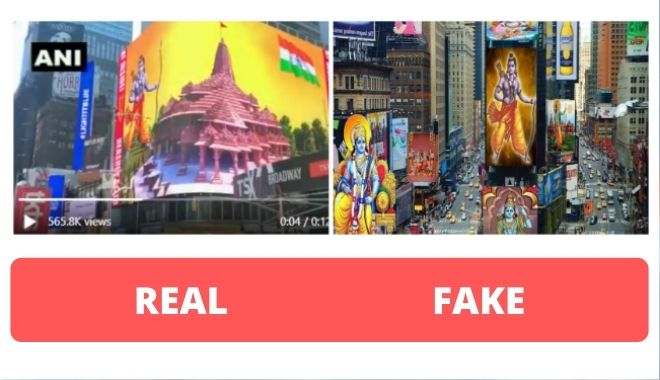ram mandir fake new york times square