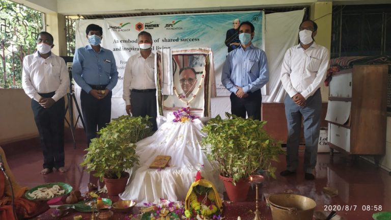 JSPL Barbil Observes 90th Birth Anniversary Of OP Jindal