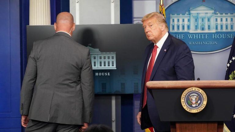Donald Trump Abruptly Pulled From COVID-19 Briefing after Shooting Outside White House