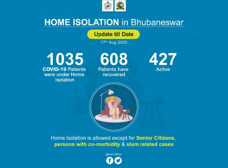 Over 1000 COVID-19 Patients In Bhubaneswar Opt For Home Isolation