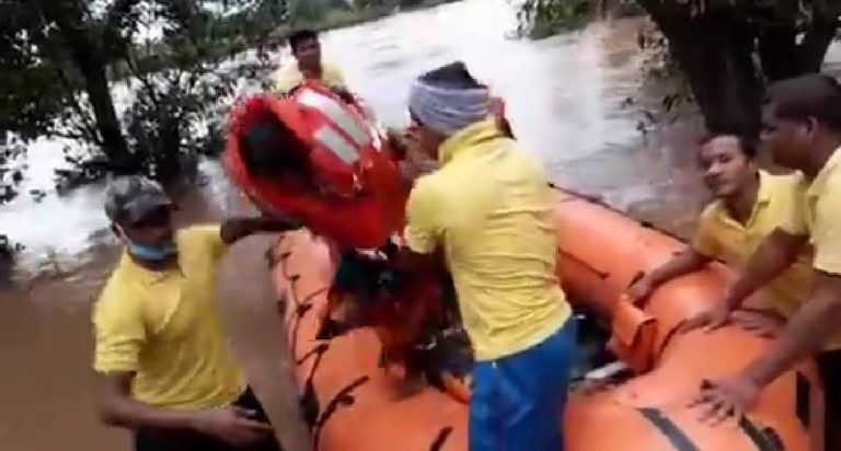 Fire Personnel Rescue 45 people from Flood-Affected Areas In Odisha’s Malkangiri