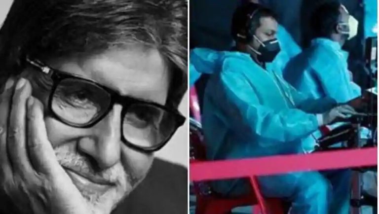 Big B Resumes KBC Shooting: Shares Photo Of ‘Sea Of Blue’ PPE On The Sets