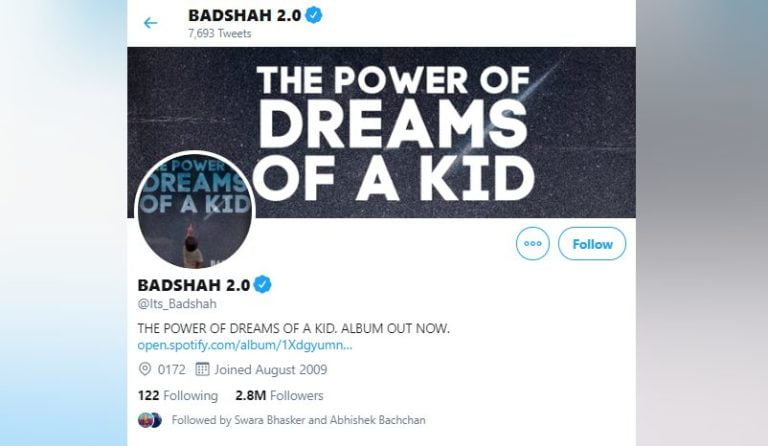 badshah twitter