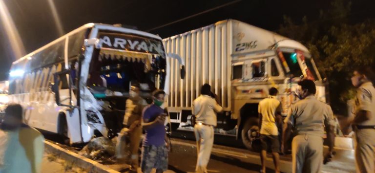 Police Recover Stolen Bus After A Hot Chase On NH In Odisha