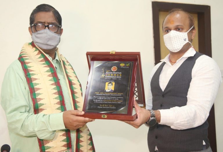 Ruchi Desh Gourav Samman Conferred On SOA Founder President
