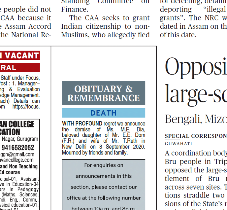 Obituary For ‘Media’ Gets Published In Leading Newspaper; Did It Miss The Smart Wordplay?