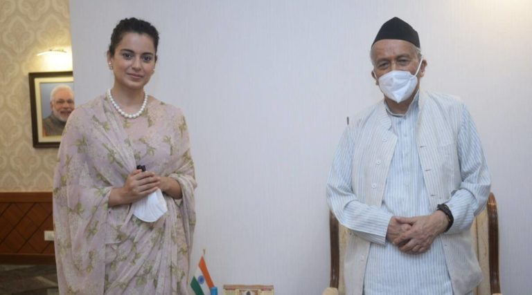 Kangana with Guv Koshyari
