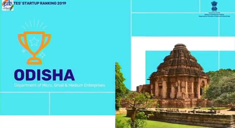 Odisha Bags ‘Institutional Leader’ & ‘Regulatory Change Champion’ Tags In States’ Startup Ranking 2019