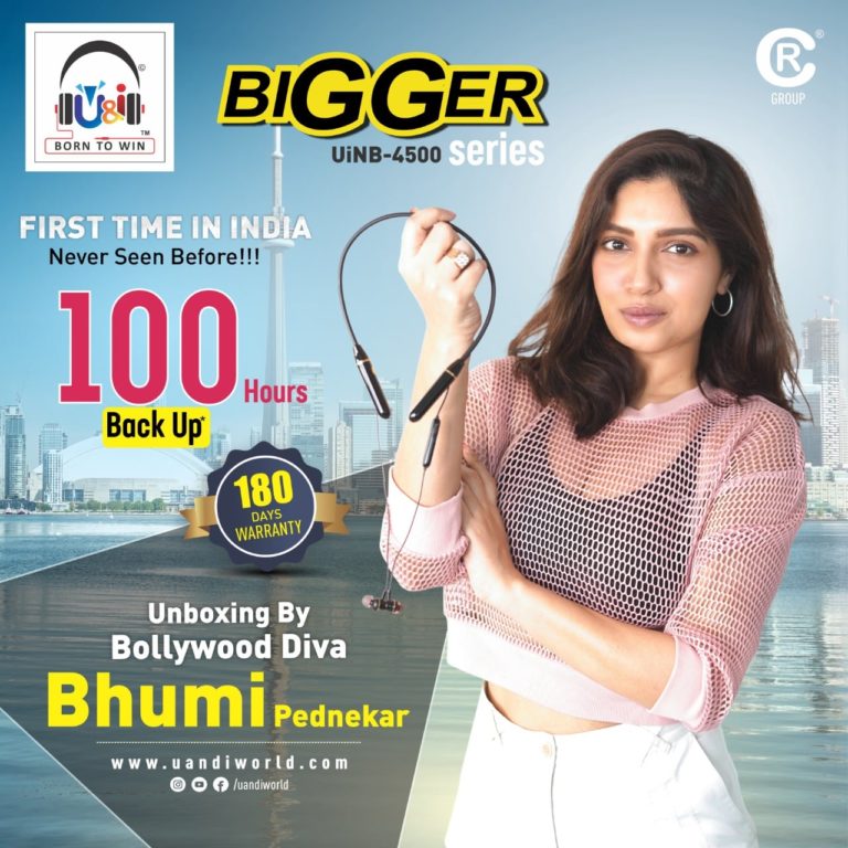 Bollywood Actress Bhumi Pednekar Launches ‘Bigger’ New Neckband By U&i