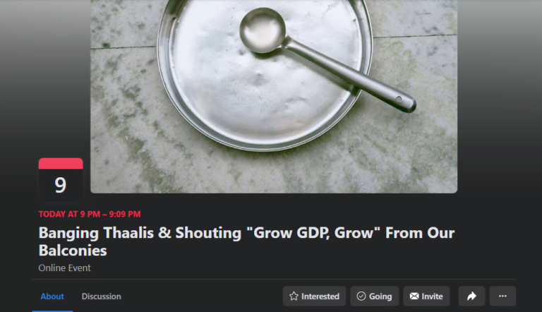 Bang Thaalis; Shout Grow GDP: FB Event Slamming India’s Contracting GDP Goes Viral