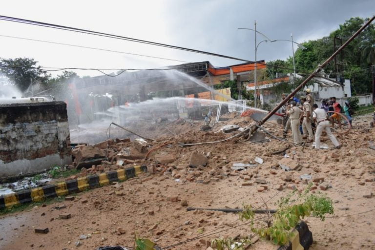 LPG leakage CNG chamber blast PESO Bhubaneswar