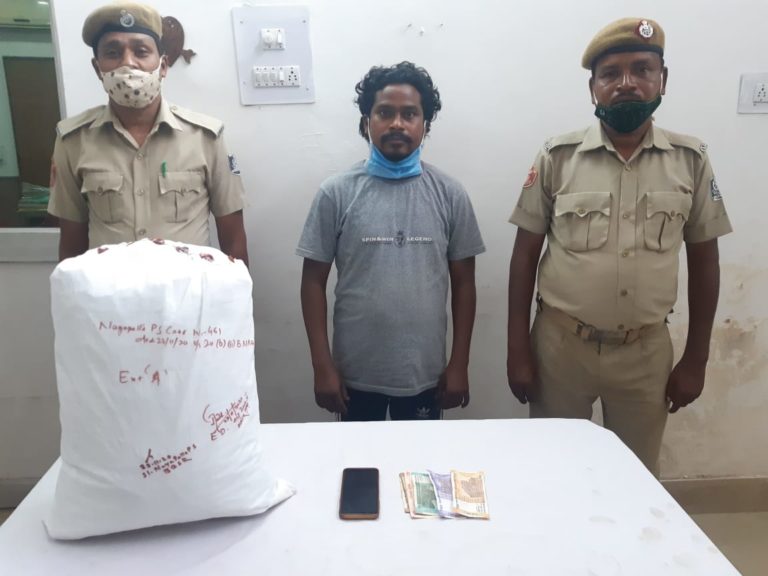 Youth Held With 6 Kg Ganja In Bhubaneswar