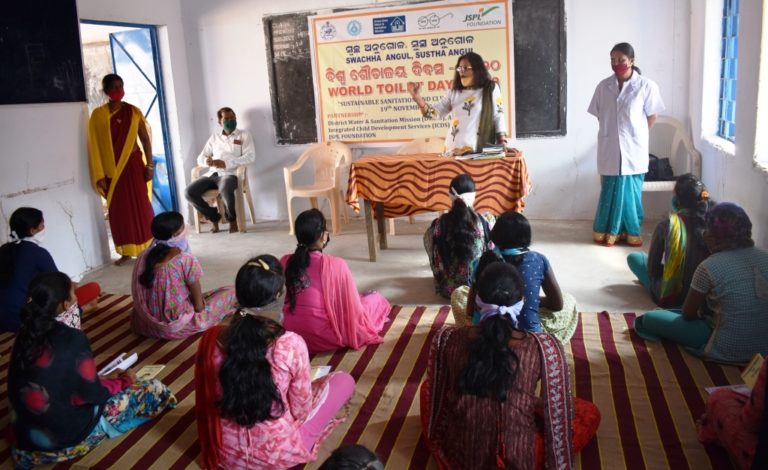 JSPL Foundation Holds Sensitisation Drive On World Toilet Day