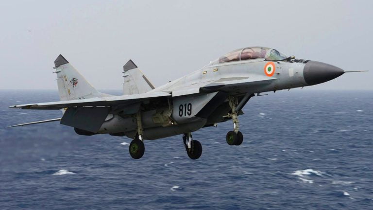 Navy MiG Crashes Into Sea, Pilot Missing